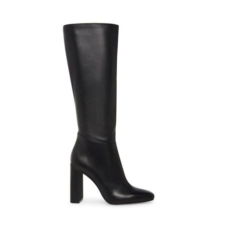 Botas Hasta La Rodilla Steve Madden Ally Cuero Mujer Negras | ES HA128E